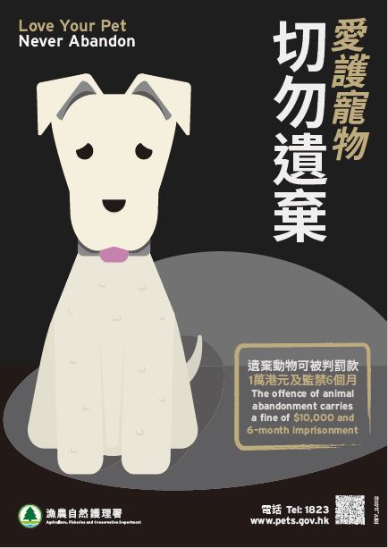 Poster 'Love Your Pet, Never Abandon'