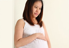 A pregnant woman