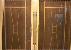 Windows with grilles