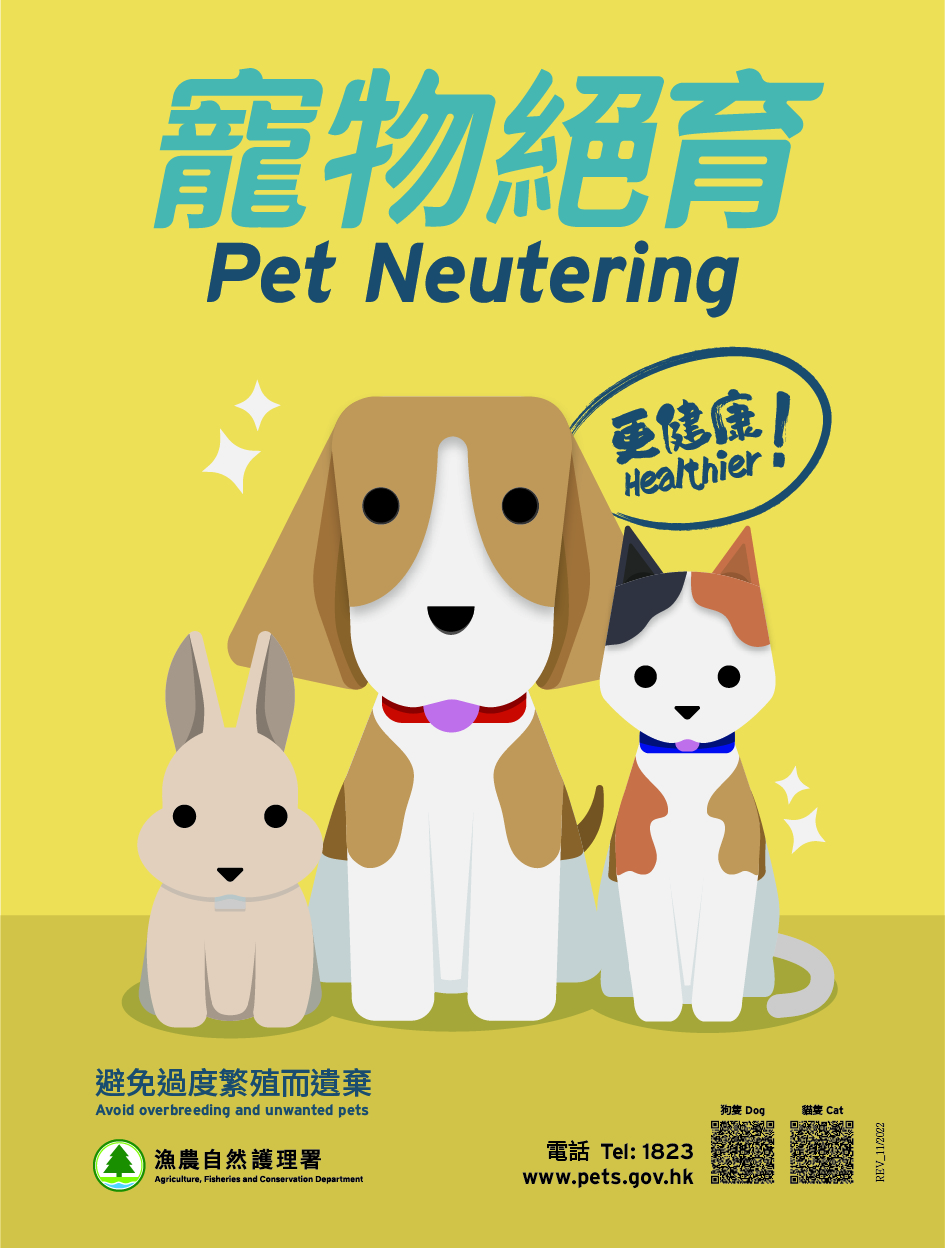 Poster 'Neuter your pet now'